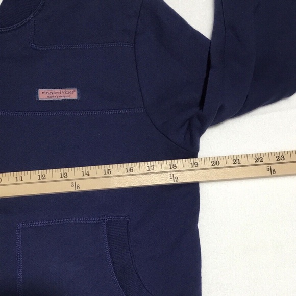 Vineyard Vines Women's Small Deep Blue Crop Bomber Jacket - Picture 3 of 9